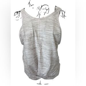 Athleta Essence Twist Tank, Size M, Gray, Minimal Wear